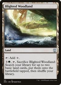 Blighted Woodland - Commander: Zendikar Rising - Magic: The Gathering card