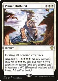 Planar Outburst - Commander: Zendikar Rising - Magic: The Gathering card