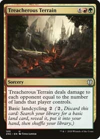 Treacherous Terrain - Commander: Zendikar Rising - Magic: The Gathering card