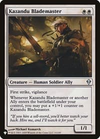 Kazandu Blademaster - The List Reprints - Magic: The Gathering card