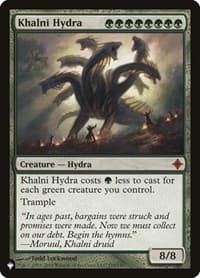 Khalni Hydra - The List Reprints - Magic: The Gathering card