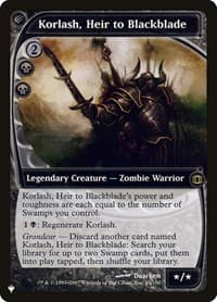 Korlash, Heir to Blackblade - The List Reprints - Magic: The Gathering card