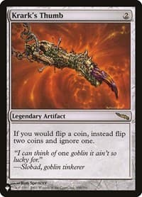 Krark's Thumb - The List Reprints - Magic: The Gathering card
