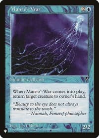 Man-o'-War (VIS) - The List Reprints - Magic: The Gathering card