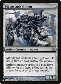 Mycosynth Golem - The List Reprints - Magic: The Gathering card