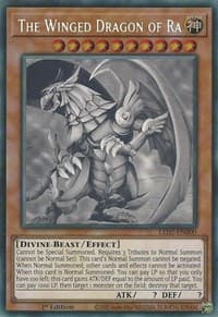 The Winged Dragon of Ra (Ghost Rare) - Legendary Duelists: Rage of Ra - YuGiOh card