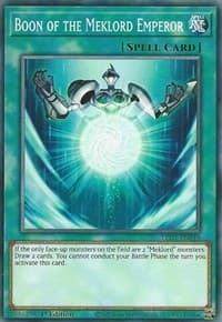 Boon of the Meklord Emperor - Legendary Duelists: Rage of Ra - YuGiOh card