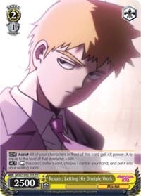 Reigen: Letting His Disciple Work - Mob Psycho 100 - Weiss Schwarz card