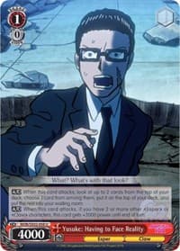 Yusuke: Having to Face Reality - Mob Psycho 100 - Weiss Schwarz card