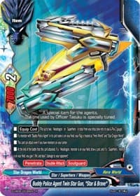 Buddy Police Agent Twin Star Gun, "Star & Brave" - Buddy Again Vol.3 ~Beyond the Ages~ - Future Card BuddyFight card