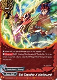 Bal Thunder X Highguard - Buddy Again Vol.3 ~Beyond the Ages~ - Future Card BuddyFight card