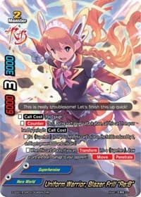 Uniform Warrior, Blazer Frill "Re:B" - Buddy Ragnarok - Future Card BuddyFight card