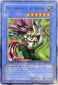 Performance of Sword - Magic Ruler - YuGiOh card