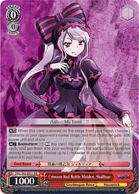 Crimson Red Battle Maiden, Shalltear - Nazarick: Tomb of the Undead - Weiss Schwarz card