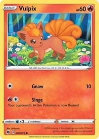 Vulpix - Champion's Path - Pokemon card