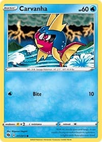 Carvanha - Champion's Path - Pokemon card