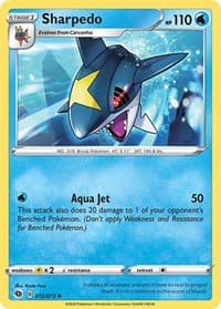 Sharpedo - Champion's Path - Pokemon card