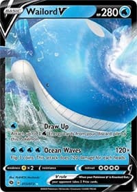 Wailord V - Champion's Path - Pokemon card