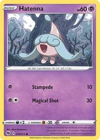 Hatenna - Champion's Path - Pokemon card