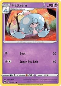 Hattrem - Champion's Path - Pokemon card