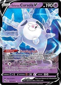 Galarian Cursola V - Champion's Path - Pokemon card