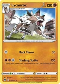 Lycanroc - Champion's Path - Pokemon card