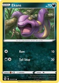 Ekans - Champion's Path - Pokemon card