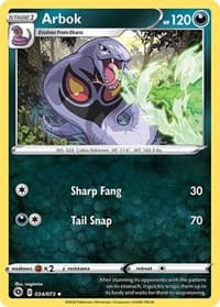 Arbok - Champion's Path - Pokemon card