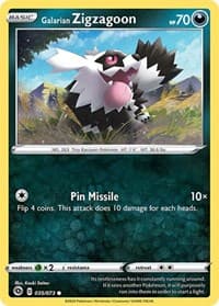 Galarian Zigzagoon - Champion's Path - Pokemon card