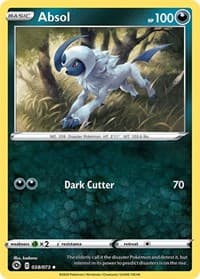 Absol - Champion's Path - Pokemon card