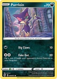 Purrloin - Champion's Path - Pokemon card