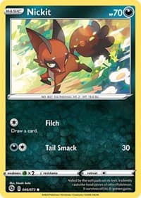 Nickit - Champion's Path - Pokemon card