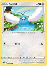 Swablu - Champion's Path - Pokemon card