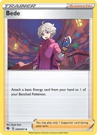 Bede - Champion's Path - Pokemon card