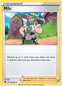 Milo - Champion's Path - Pokemon card