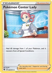 Pokemon Center Lady - Champion's Path - Pokemon card