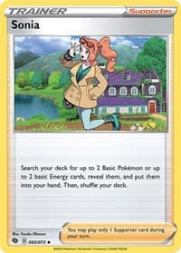 Sonia - Champion's Path - Pokemon card