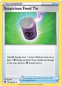 Suspicious Food Tin - Champion's Path - Pokemon card