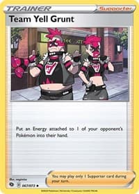 Team Yell Grunt - Champion's Path - Pokemon card