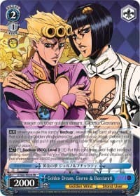 Golden Dream, Giorno & Bucciarati - JoJo's Bizarre Adventure: Golden Wind - Weiss Schwarz card
