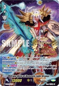 Origin Deity of Heavenly Light, Uranus (SpringFest 2020 Regional Champion) - Bushiroad Event Cards - Cardfight Vanguard card