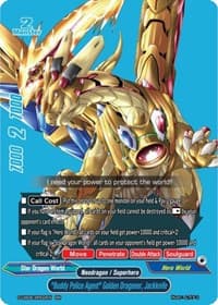 "Buddy Police Agent" Golden Dragoner, Jackknife (BR) - Buddy Again Vol.3 ~Beyond the Ages~ - Future Card BuddyFight card
