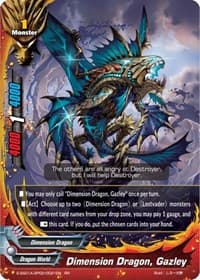 Dimension Dragon, Gazley - Buddy Ragnarok - Future Card BuddyFight card