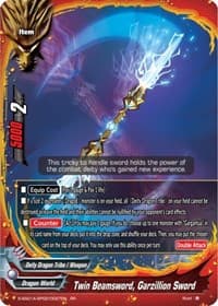 Twin Beamsword, Garzillion Sword - Buddy Ragnarok - Future Card BuddyFight card