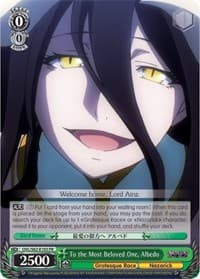 To the Most Beloved One, Albedo - Nazarick: Tomb of the Undead - Weiss Schwarz card