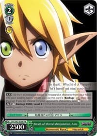 Breath of Mental Manipulation, Aura - Nazarick: Tomb of the Undead - Weiss Schwarz card
