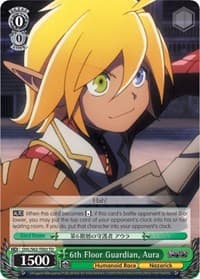 6th Floor Guardian, Aura - Nazarick: Tomb of the Undead - Weiss Schwarz card