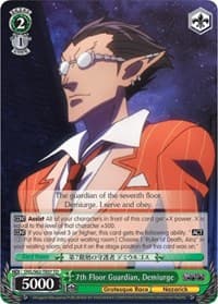 7th Floor Guardian, Demiurge - Nazarick: Tomb of the Undead - Weiss Schwarz card
