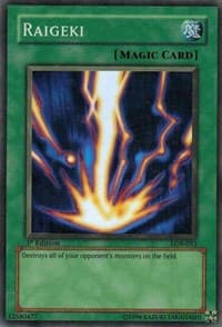 Raigeki - The Legend of Blue Eyes White Dragon - YuGiOh card