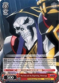 The End and the Beginning, Momonga - Nazarick: Tomb of the Undead - Weiss Schwarz card